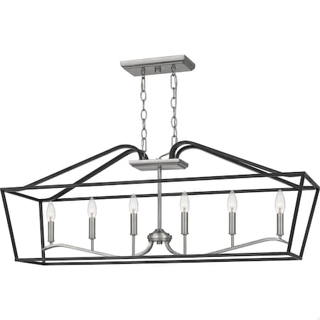 Quoizel Catalina Linear Chandelier CTA642MBK